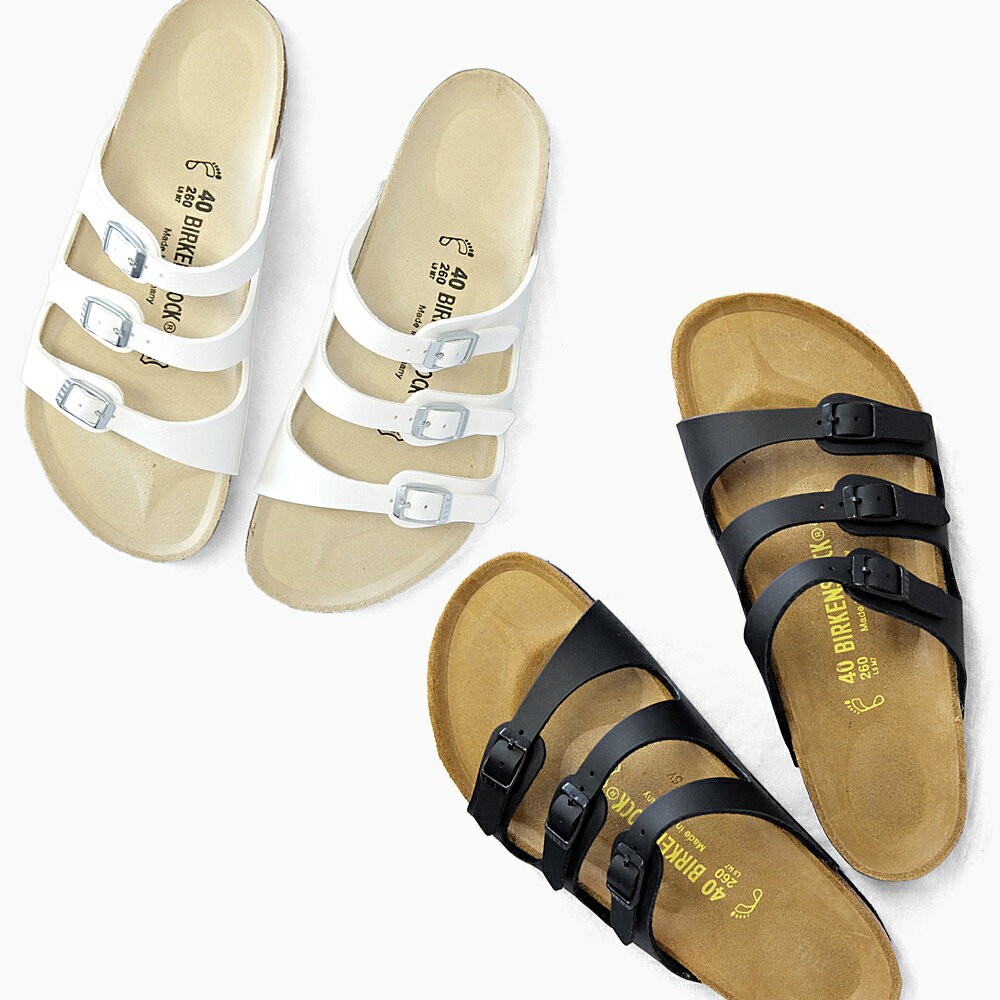 BIRKENSTOCK ビルケンシュトック FLORIDA フロリダ レディース メンズ WHITE ホワイト 白 BLACK ブラック 黒 サンダル 幅狭 幅広 BIRKEN ビルケンストック ビルケンサンダルのサムネイル