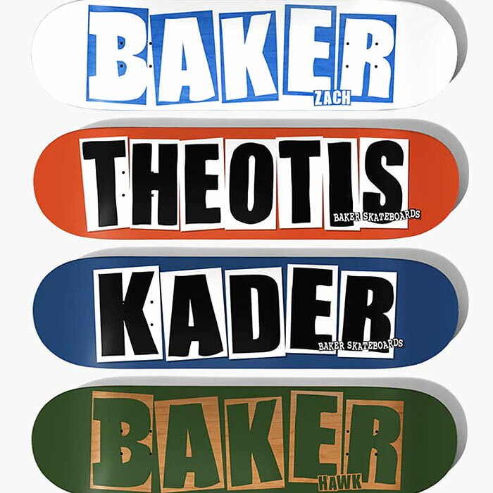 yXP{[ fbL 8.0 8.25 8.5zBAKER SKATEBOARDS PRO DECK x[J[ XP[g{[h S vf xCJ[