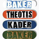 BAKER SKATEBOARDS ベーカー スケートボード PRO DECK プロデッキ ZACH(8.0X31.5) THEOTIS B2(8.0X32) KADER B2(8.25X32.25) HAWK(8.5X32) BAKER SKATEBOARDS(ベーカー、ベイカー)のスケートボードデッキ。 ベーカー所属ライダーのプロモデル。 ZACH ALLEN(ザック・アレン)、THEOTIS BEASLEY(テオティス・ビーズリー)、KADER SYLLA(ケイダー・シラ)、RILEY HAWK(ライリー・ホーク)のプロスケーターシグネチャーモデル。 高品質な7プライ北米メープルデッキ。 サイズ ZACH 幅8.0インチ/長さ31.5インチ/ウィールベース14.25インチ メロウコンケーブ/OGシェイプ THEOTIS B2 幅8.0インチ/長さ32インチ/ウィールベース14.25インチ スティープコンケーブ/「B2」スクエアードシェイプ KADER B2 幅8.25インチ/長さ32.25インチ/ウィールベース14.25インチ スティープコンケーブ/「B2」スクエアードシェイプ HAWK 幅8.5インチ/長さ32インチ/ウィールベース14.5インチ メロウコンケーブ/OGシェイプ 仕様 ・こちらの商品は「デッキテープ貼付サービス」の対象外です。 ・こちらの商品は「コンプリートデッキ組立サービス」の対象外です。 上記のサイズについては、メーカー公表値を掲載しておりますが、個体差、若干の誤差がございます。 製品の特性上、プリントのわずかなカスレや細微な傷がございます。不良品ではございません。 シュリンクの破れや開封済みのものにつきましても、輸送や検品によるものです。全て当店にて検品後に発送させていただいておりますので、ご安心ください。 ご使用による破損等はすぐに折れたなどの場合であっても返品・交換の対象外とさせていただきます。 スケボーで遊ぶ場合は、必要なヘルメットやサポーター、プロテクターなどを装着し、安全な場所でお楽しみください。禁止されている場所での走行やトリックの練習などは周囲の迷惑や危険につながりますので、おやめください。 こちらの商品は姉妹店と在庫を共有しておりますので、売り違いが生じる事がございます。予めご了承下さい。 商品画像については、可能な限り実際の商品に近いカラーにて掲載をしておりますが、お客様が使用されているパソコンのモニターやモバイル端末の機種によって見え方には多少の違いがございます。 メーカー希望小売価格はメーカーカタログに基づいて掲載していますBAKER SKATEBOARDS PRO DECK ベーカー スケートボード デッキ ロゴ プロモデル ベイカー スケボー 8.0インチ 8.25インチ 8.5インチ ストリート パーク 初心者