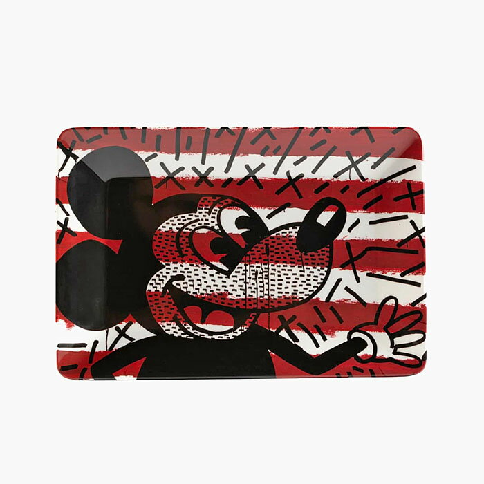 DIAMOND SUPPLY MICKEY KIETH HARING RED STRIPES KEY TRAY ダイヤモンドサプライ ミッキーマウス キース・ヘリング キートレイ 小物入れ アクセサリートレイ 小物トレー