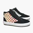 VANS SKATE LITTLE LIZZIE VN00005VBML バンズ リトル リジー キッズ/スケシュ－/ヴァンズ/ハイカット/スケボー シューズ/スニーカー/チェッカーボード/黒マルチカラー/スエード/キャンバス/プロ/USA企画/新作