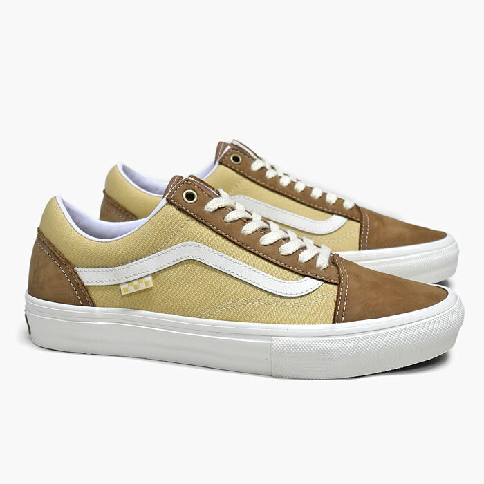 VANS SKATE OLD SKOOL VN0A5FCBBRO[バンズ スケートオールドスクール][メンズ/ヴァンズ/スニーカー/ヌバック キャンバス/茶色 ベージュ/US企画/新作]