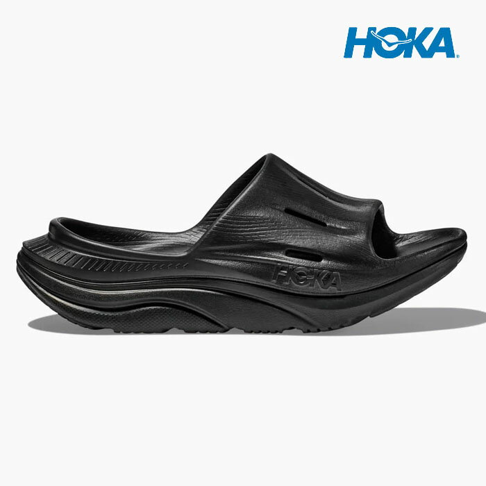 ホカオネオネ サンダル HOKA ONE ONE ORA RECOVERY SLIDE 3 1135061 BBLC オラ リカバリー スライド メンズ 厚底 黒 シャワーサンダル