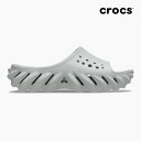 クロックス エコー スライド CROCS ECHO SLIDE ATMOSPHERE 208170 1FT サンダル メンズ レディース ライトグレー シャワーサンダル 軽量