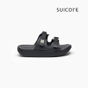 【スイコック サンダル】SUICOKE ZONA BLACK OG-INJ-02-BLK ゾナ 黒 メンズ レディース 厚底 抗菌 スライド ストラップ