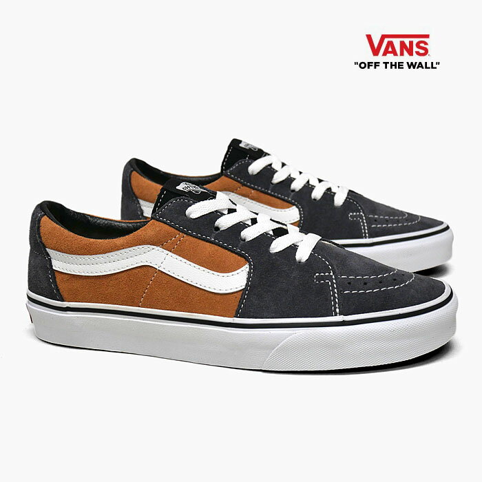 VANS SK8-LOW VN0A5KXDALQ[バンズ スケートロー][メンズ/ヴァンズ/スニーカー/スエード/キャンバス/茶色グレー/US企画/プレゼント/新作]