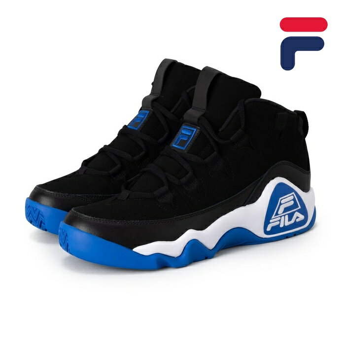 【毎日発送】フィラ FILA メンズ レディース スニーカー GRANT HILL 95/25 グラントヒル 復刻 ハイカット バスケットシューズ シグネチャーモデル 黒 MFW25056 018 NBA 靴