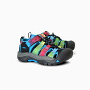 KEEN キーン ニューポートH2 キッズ サンダル NEWPORT H2 1018441 1018447 RAINBOW TIE-DYE レインボー タイダイ ウォーターサンダル 幅広 定番 抗菌防臭 洗濯可能 水陸両用シューズ 野外フェス アウトドア キャンプ ハイブリッド