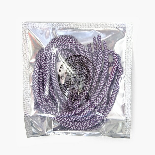 【毎日発送】GETABACO ROPE LACES GRAPE ゲタバコ ロープレース 5mm/120cm グレープ/紫白 シューレース/靴紐/日本製/丸紐/スニーカー