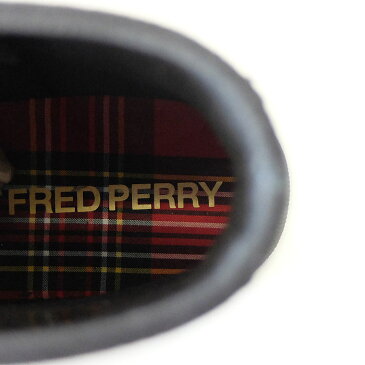フレッドペリー スニーカー メンズ キャンバス FRED PERRY HUGHES MID CVS B8110 157 BLACK/CHAM 黒