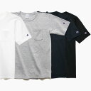 CHAMPION C5-B303 チャンピオン T1011 半袖 ポケットTシャツ メンズ/無地/白/黒/グレー/ネイビー/MADE IN USA