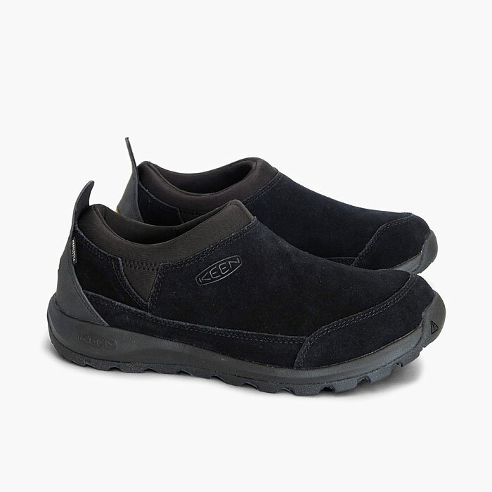 KEEN キーン グリーザー モック ウォータープルーフ メンズ GLIESER MOC WP 1023837 BLACK 防水スニーカー 黒