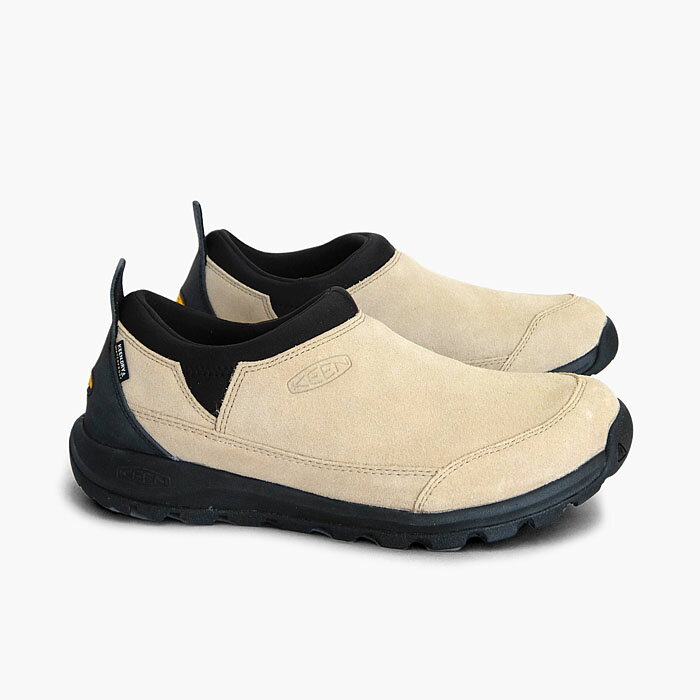 KEEN キーン グリーザー モック ウォータープルーフ メンズ GLIESER MOC WP 1023838 SAFARI/BLACK 防水スニーカー ベージュ 黒