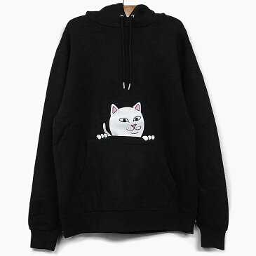 【20%OFF】【並行輸入品】RIPNDIP リップンディップ パーカー PEEKING NERMAL HOODIE BLACK メンズ/レディース RIP N DIP 黒 スウェット プルオーバー パーカ スケートボード ストリートブランド 猫