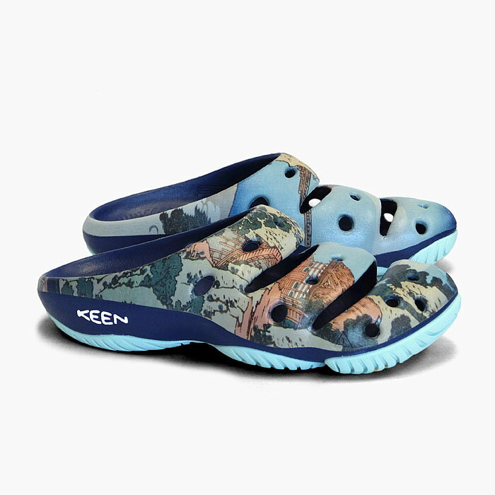 KEEN YOGUI ARTS 1024636[キーン ヨギアーツ][メンズ/サンダル/クロッグ/コラボ/浮世絵/青/エルネスト/2021年春夏]