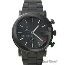 グッチ GUCCI YA101 クロノグラフ オールブラック...