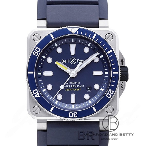 ベル＆ロス BELL&ROSS BR03-92 ダイバー BR0392-D-BU-ST/SRB 新品 時計 メンズ