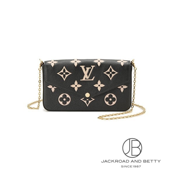 ルイヴィトン　ポシェット ルイ・ヴィトン LOUIS VUITTON ポシェット・フェリシー モノグラム アンプラント ブラック ベージュ M80482 M82479 新品 バッグ/財布/小物