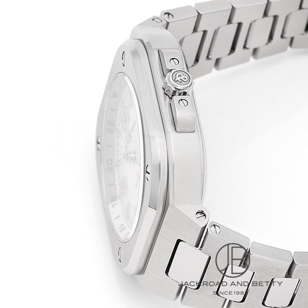 ベル&ロス BELL&ROSS BR05 GMT ホワイト BR05G-SI-ST/SST 新品 時計 メンズ