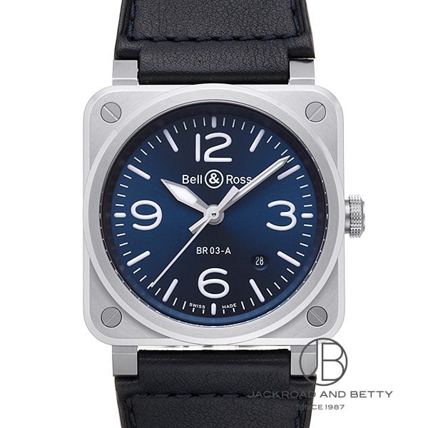 ベル&ロス BELL&ROSS BR03 ブルースティール BR03A-BLU-ST/SCA 新品 時計 メンズ