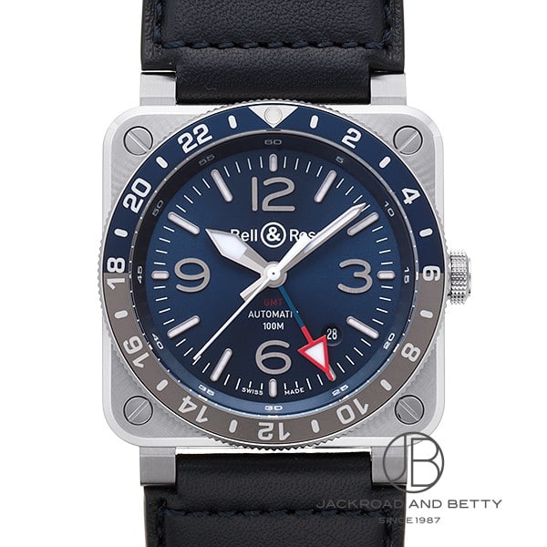 ベル&ロス BELL&ROSS BR03-93 GMT ブルー BR0393-BLU-ST/SCA 新品 時計 メンズ