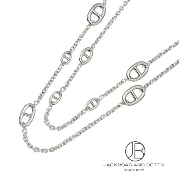 [商品ID：em2659] &nbsp;PRODUCT&nbsp;&nbsp;-&nbsp;商品名&nbsp;- BRANDブランド エルメスHERMES MODELモデル シェーヌ・ダンクル ファランドール ロング ネックレス 120Chaine d'ancre Farandole Necklace REFERENCE型番 H104568B 00 &nbsp;DETAILS&nbsp;&nbsp;-&nbsp;商品詳細&nbsp;- シェーヌ・ダンクルは船の錨のチェーンを元にデザインされたロングセラーシリーズです。 こちらはシェーヌ・ダンクルをもとにアレンジ、デザインした「シェーヌ・ダンクル　ファランドール」です。 長さが約120cmありますので、2重巻きでもご使用いただけます。 &nbsp;SPEC&nbsp;&nbsp;-&nbsp;商品スペック&nbsp;- 素材 ： シルバー 付属品 ： メーカー純正BOXあり サイズ ： 全長：約120cm 種類 ： ネックレス