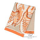 エルメス HERMES カレ90 ペガサスのように自由に オレンジ H003802S 02 新品 バッグ/財布/小物