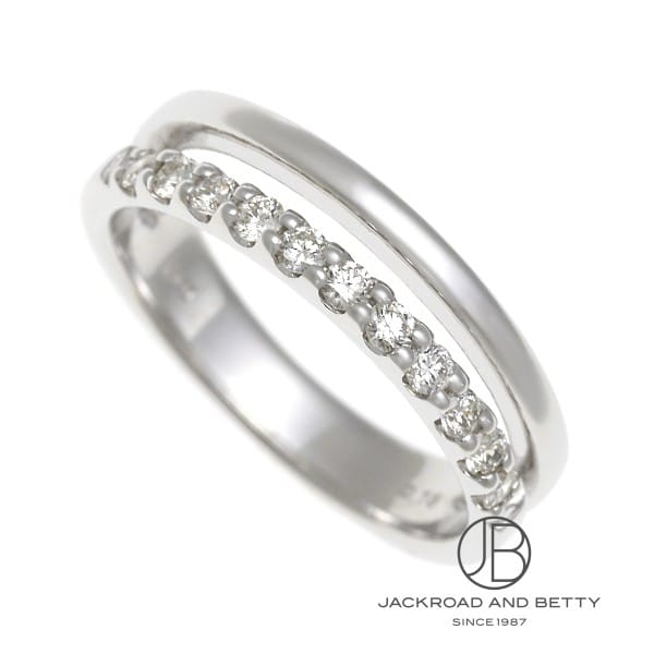 ノーブランド NO BRAND PT900 ハーフエタニティ ダイヤモンド ピンキーリング 新品 ジュエリー ブランドジュエリー