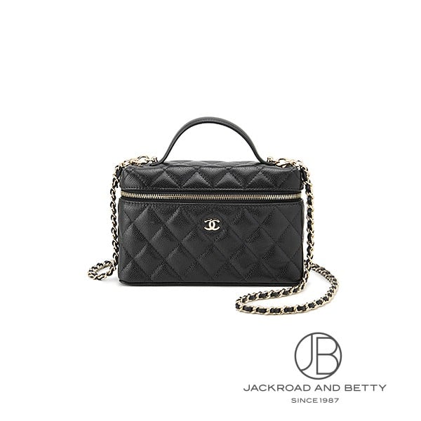 シャネル CHANEL マトラッセ スモールヴァニティ ケース ブラック 黒 AP4385 B10583 C3906 新品 バッグ/財布/小物(4.0)