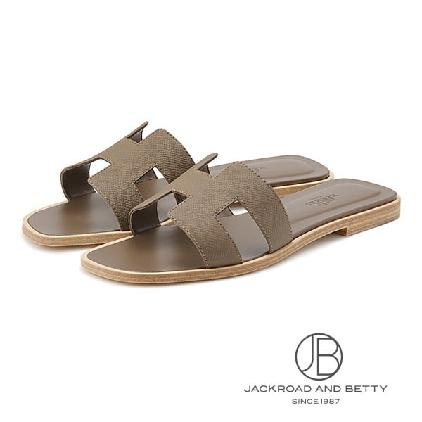 エルメス HERMES サンダル オラン エトゥープ ベージュ 35.5 H202272Z 新品 バッグ/財布/小物