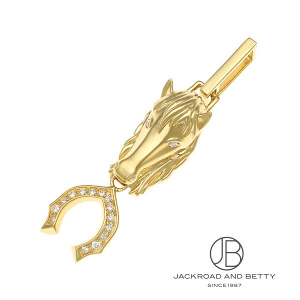 ノーブランド NO BRAND K18 馬モチーフ ダイヤ ペンダントトップ 新品 ジュエリー ブランドジュエリー