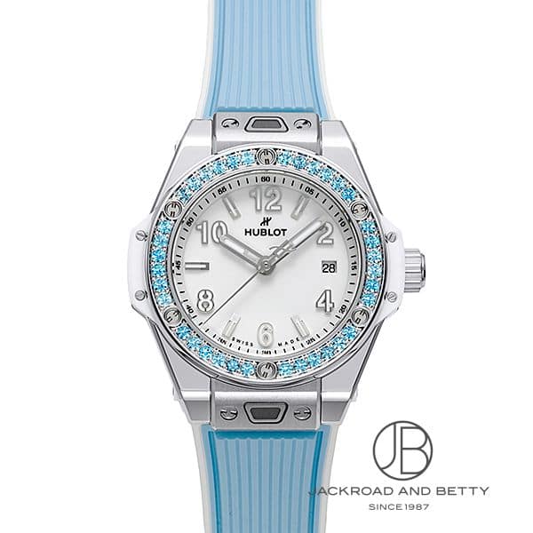 ウブロ HUBLOT ビッグ・バン ワンクリック ジョイフル スティール スカイブルー 485.SL.2210.RX.1207 新品 時計 レディース