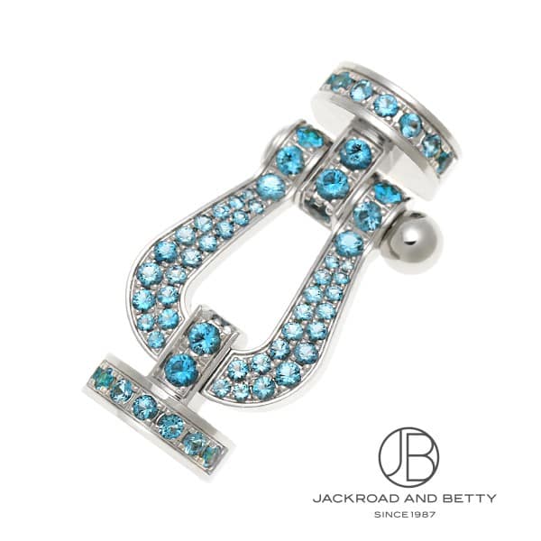 Jade - フレッド FRED フォース10 ブルートパーズパヴェ バックル ラージモデル 0B0173 新品 ジュエリー ブランドジュエリー