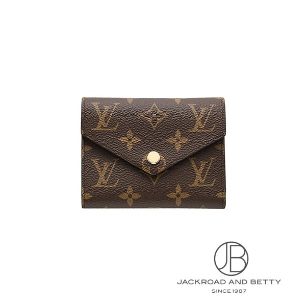 ルイ・ヴィトン LOUIS VUITTON ポルトフォイユ・ヴィクトリーヌ モノグラム ブラウ...