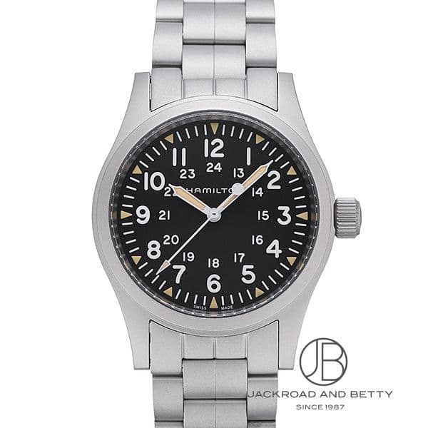 [商品ID：ha528] &nbsp;PRODUCT&nbsp;&nbsp;-&nbsp;商品名&nbsp;- BRANDブランド ハミルトンHAMILTON MODELモデル カーキ フィールド メカニカルKhaki Field Mechanical REFERENCE型番 H69439131 &nbsp;DETAILS&nbsp;&nbsp;-&nbsp;商品詳細&nbsp;- 手巻式ムーブメント搭載　80時間パワーリザーブ　SSブレスレット仕様 &nbsp;SPEC&nbsp;&nbsp;-&nbsp;商品スペック&nbsp;- 保証 ： 当店オリジナル保証1年 状態 ： 新品 サイズ ： メンズ ケース径 ： 38 mm ムーブメント / キャリバー ： 手巻き / H-50 防水性能 ： 50m防水 風防 ： サファイアクリスタル風防 仕様 ： 3針 付属品 ： メーカー純正BOXあり国際保証書あり ケース素材 ： ステンレススチール ベゼル素材 ： ステンレススチール ベルト素材 ： ステンレススチール ベルトタイプ / サイズ ： ブレス 文字盤カラー ： ブラック 文字盤タイプ ： なし