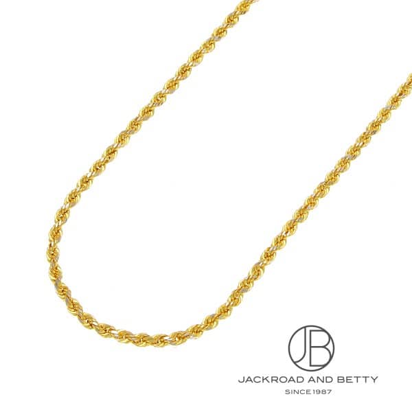 ノーブランド NO BRAND K18 ロープ チェーン ネックレス 050COVDOT 新品 ジュエリー ブランドジュエリー