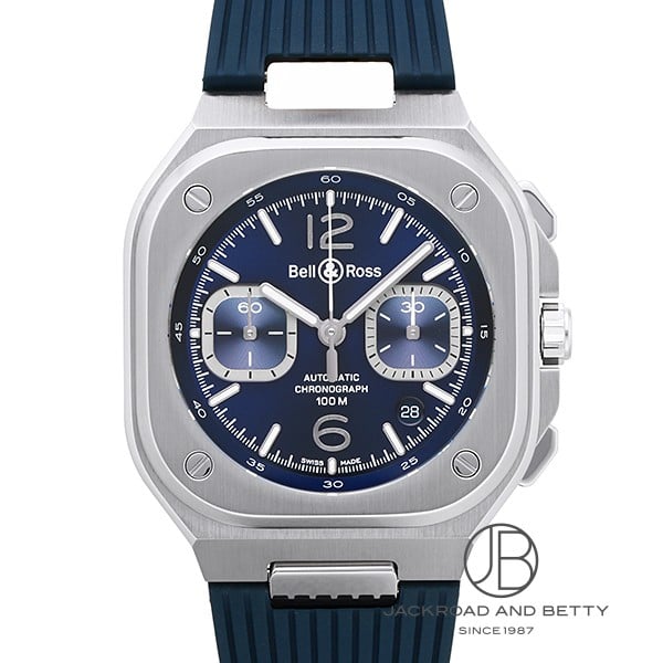 ベル&ロス BELL&ROSS BR05 クロノ ブルースティール BR05C-BLU-ST/SRB 新品 時計 メンズ