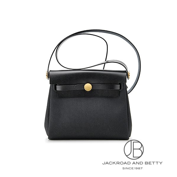 M - エルメス HERMES エールバッグジップ 20 ノワール ブラック 黒 H086430CCAA 新品 バッグ/財布/小物