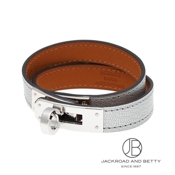 Jade - エルメス HERMES ミニケリー ドゥブルトゥール レザーブレスレット H500281FK T2 新品 ジュエリー ブランドジュエリー