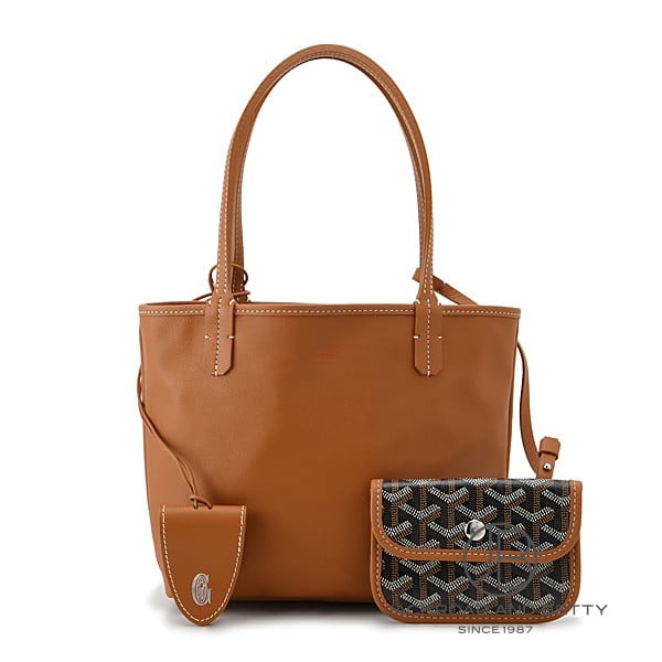 GOYARD - ゴヤール GOYARD アンジュミニ ポーチ ブラック & タン ANJCROMINCG03TY01P 新品 バッグ/財布/小物
