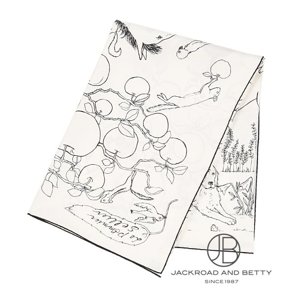 エルメス HERMES カレ90 ル・ポミエ・セリエ ブラン 白 H004307S 09 新品 バッグ/財布/小物