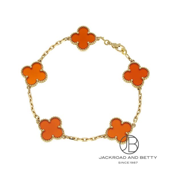 Pink - ヴァンクリーフ&アーペル VAN CLEEF&ARPELS ヴィンテージ アルハンブラ ブレスレット 5モチーフ VCARD35500 新品 ジュエリー ブランドジュエリー