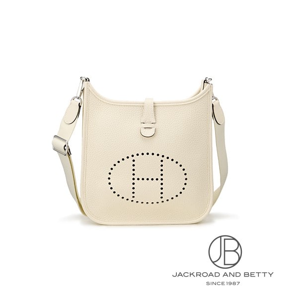 Hermes Evelyne 3 23 Cream Ivory White H087941CKS0 Brand New Bag/Wallet/Accessories