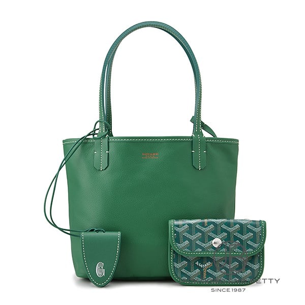 GOYARD - ゴヤール GOYARD アンジュミニ ポーチ グリーン ANJCROMINCG09TY09P 新品 バッグ/財布/小物