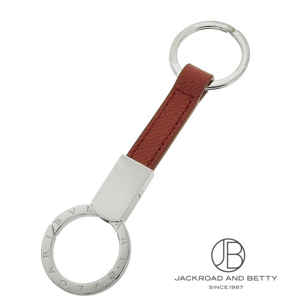 BVLGARI Bulgari Bulgari Man Keyring Red 283701 GRAIN/BRW MEDIUM Brand New Bags/Wallets/Accessories