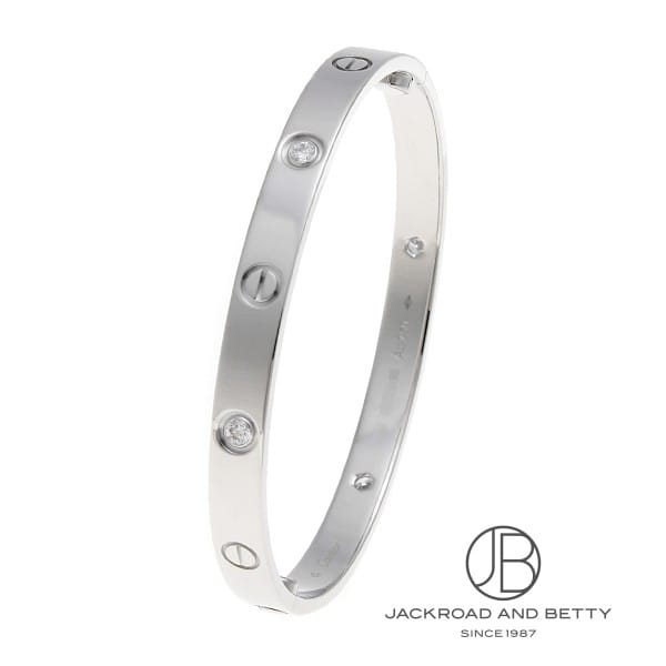 カルティエ CARTIER ラブブレスレット クラシックモデル 4Pダイヤ 18 B6070118 新品 ジュエリー ブランドジュエリー