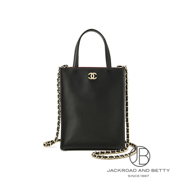 Rakuten - シャネル CHANEL ミニ ショッピング バッグ ブラック 黒 AP5398 B25188 94305 新品 バッグ/財布/小物