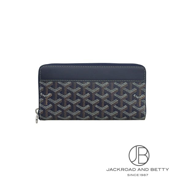 Goyard Matignon GM Wallet, Navy Blue, MATIG2GMLTY12CL12P, Brand New, Bag/Wallet/Accessories