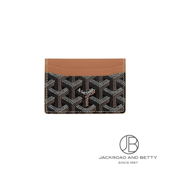 Goyard Saint-Sulpice Card Case, Black & Tan, STSULPPMLTY01CL03X, Brand New, Bags/Wallets/Accessories