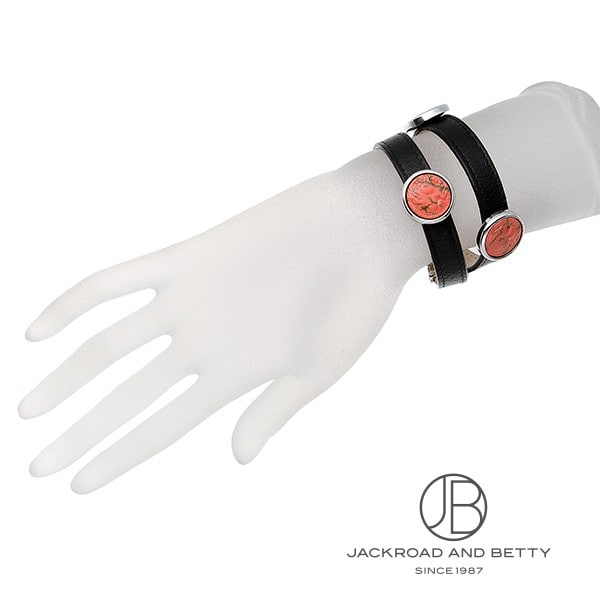 ブルガリ BVLGARI カラー ストーン レザー ブレスレット 中古 ジュエリー ブランド...